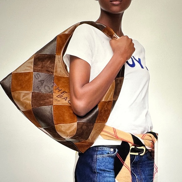 New with Tag! $595 Marc Jacobs Multicolor Patchwork Hobo Bag Saks 